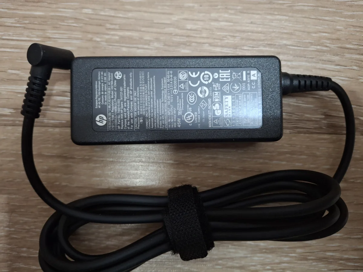 hp punjac 19.5v 2.31a 45w 4.5x3.0 original novo