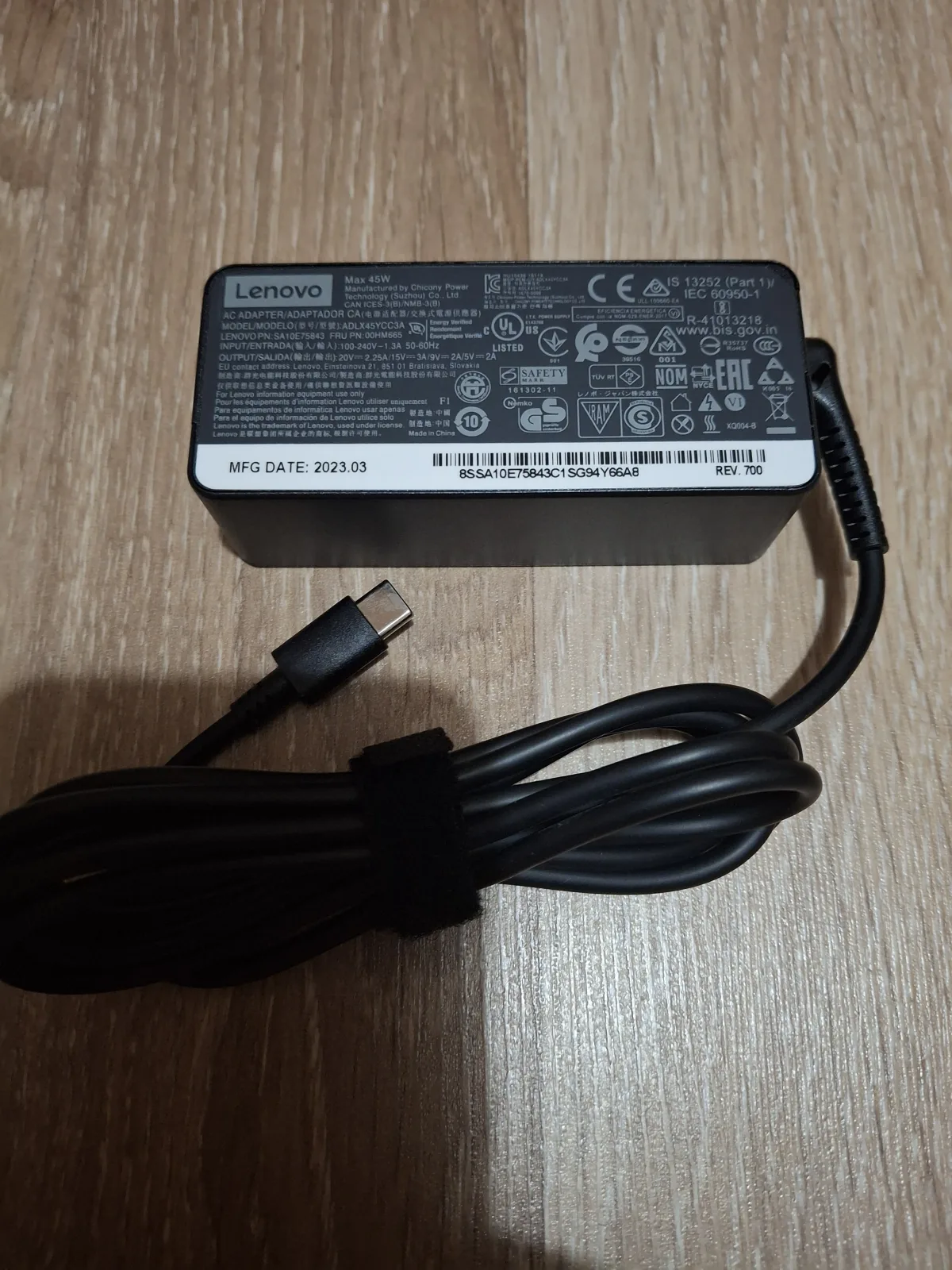lenovo punjac adlx45ulcu2a adlxulcc2a original novo